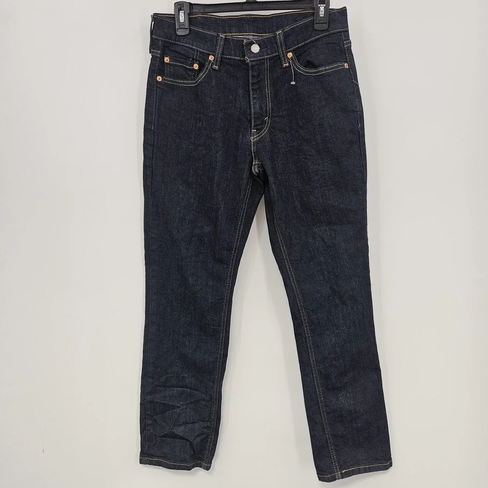 Levis Jeans Mens 30x30 Dark Wash Straight Leg‎ Denim Stretch Classic Fit Preppy